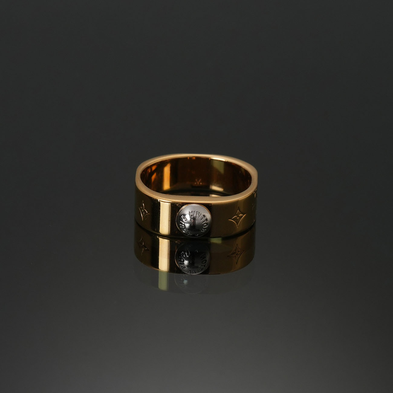 LOUIS VUITTON(USED)루이비통 M00211 나노그램 링 #M